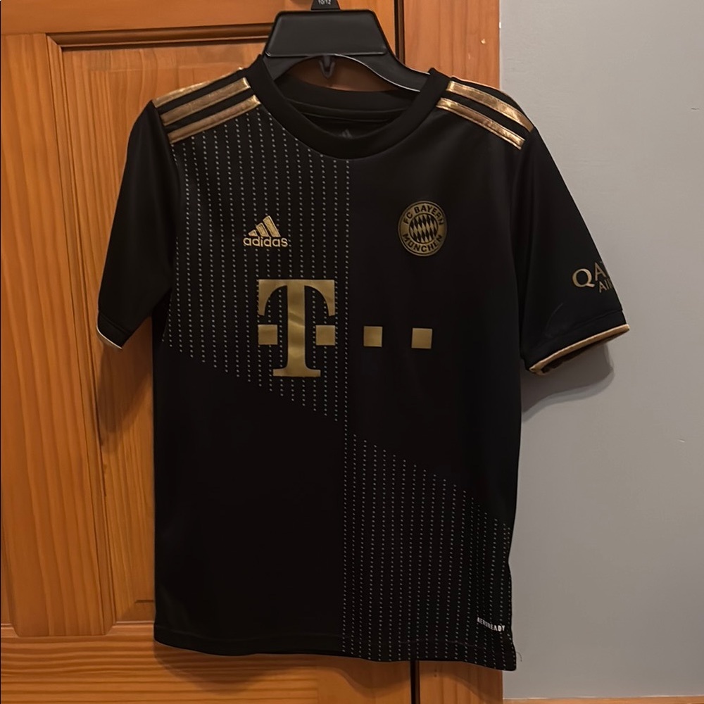 Adidas Black and Gold Bayern Munich Jersey